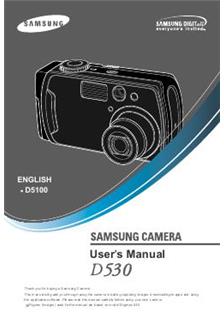 Samsung Digimax 530 manual. Camera Instructions.